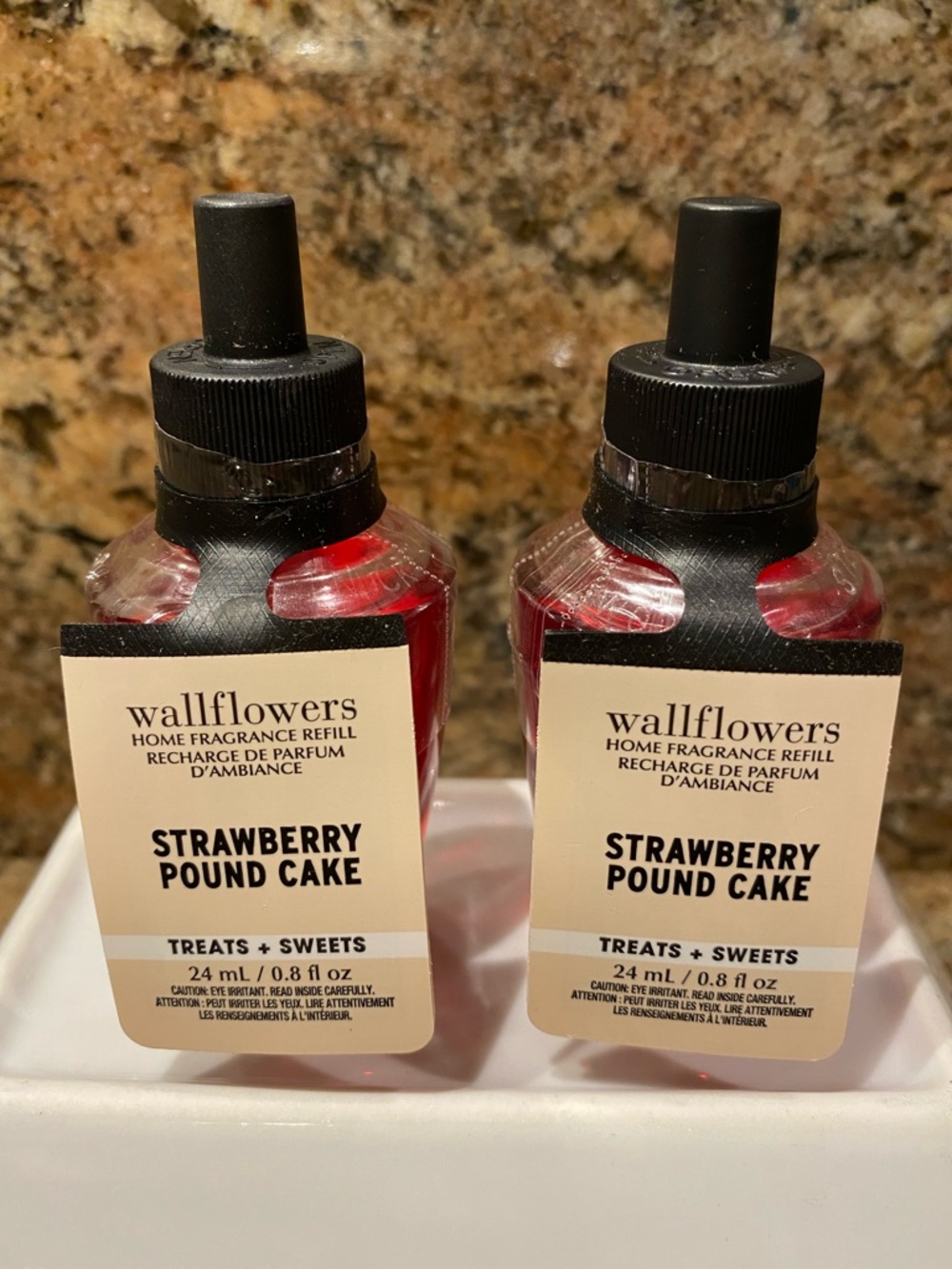 “STRAWBERRY POUND CAKE” B&BW (2)-Wallflowers Home Fragrance Refills, NWT Sealed